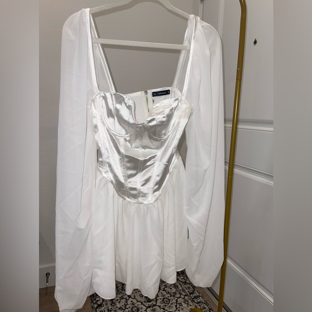 Nowrain white corset dress